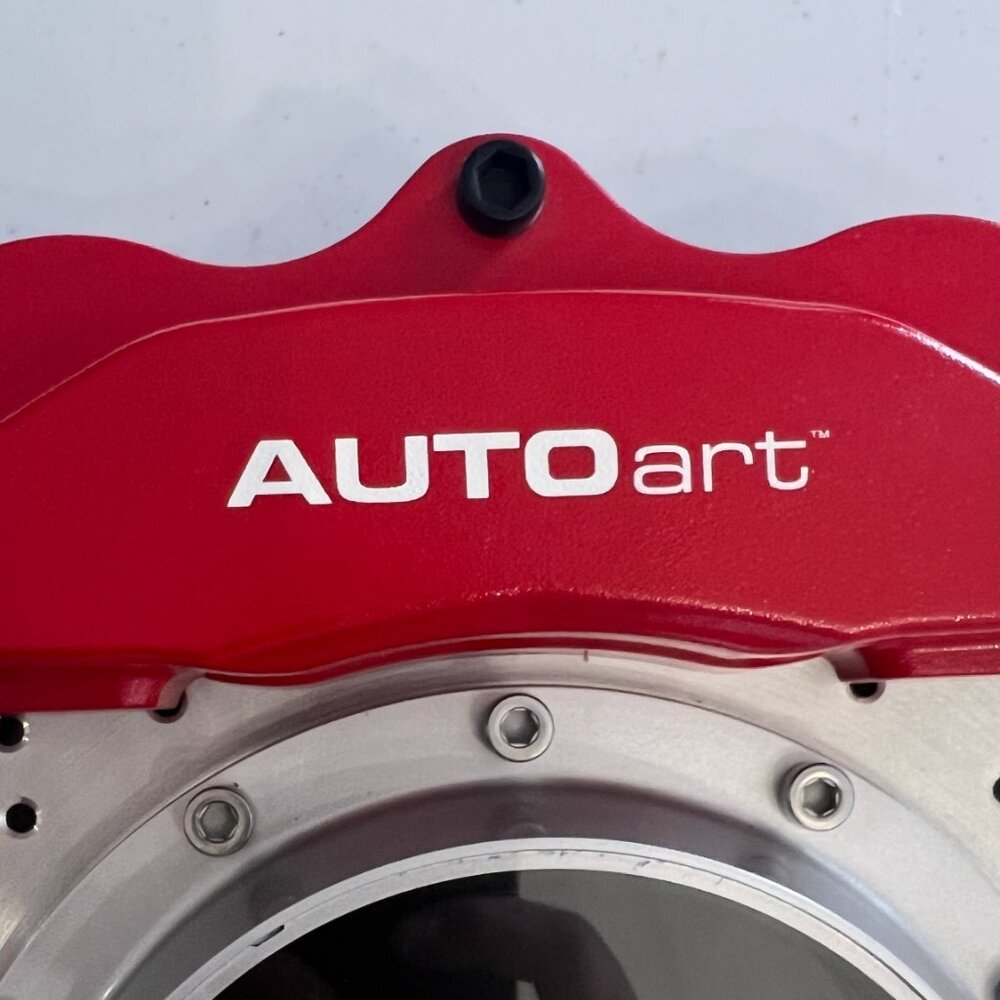 AutoArt Brand Racing Brake Slotted Disc Rotor & Red Caliper Shaped Clock! - Picture 4 of 14